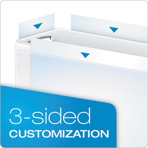 Cardinal® Premier Easy Open Clearvue Locking Slant-d Ring Binder, 3 Rings, 5" Capacity, 11 X 8.5, White freeshipping - TVN Wholesale