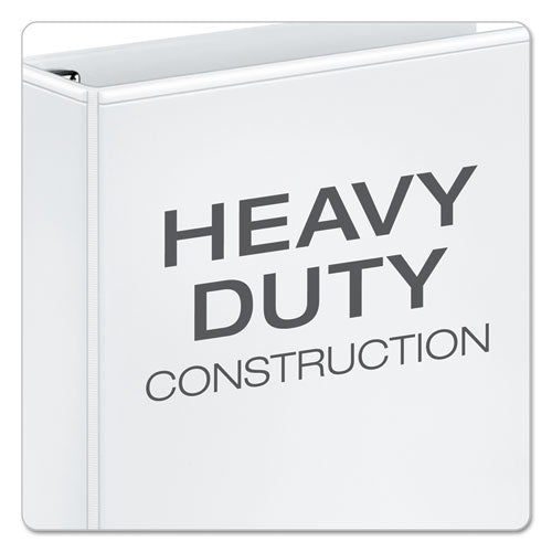 Cardinal® Premier Easy Open Clearvue Locking Round Ring Binder, 3 Rings, 1" Capacity, 11 X 8.5, White freeshipping - TVN Wholesale