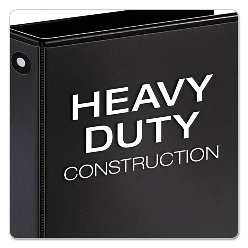 Cardinal® Premier Easy Open Clearvue Locking Round Ring Binder, 3 Rings, 3" Capacity, 11 X 8.5, Black freeshipping - TVN Wholesale