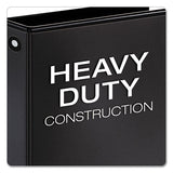 Cardinal® Premier Easy Open Clearvue Locking Round Ring Binder, 3 Rings, 3" Capacity, 11 X 8.5, Black freeshipping - TVN Wholesale