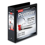Cardinal® Premier Easy Open Clearvue Locking Round Ring Binder, 3 Rings, 3" Capacity, 11 X 8.5, Black freeshipping - TVN Wholesale