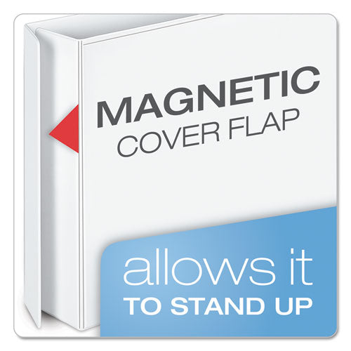 Cardinal® Freestand Easy Open Locking Slant-d Ring Binder, 3 Rings, 5" Capacity, 11 X 8.5, White freeshipping - TVN Wholesale