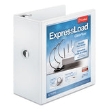 Cardinal® Expressload Clearvue Locking D-ring Binder, 3 Rings, 5" Capacity, 11 X 8.5, White freeshipping - TVN Wholesale