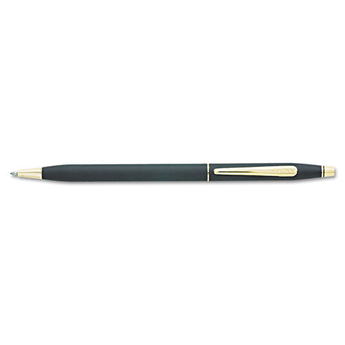 Cross® Classic Century Twist-action Ballpoint Pen, Retractable, Medium 1 Mm, Black Ink, Black-gold Barrel freeshipping - TVN Wholesale