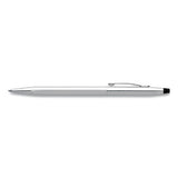 Cross® Classic Century Twist-action Ballpoint Pen, Retractable, Medium 1 Mm, Black Ink, Chrome Barrel freeshipping - TVN Wholesale