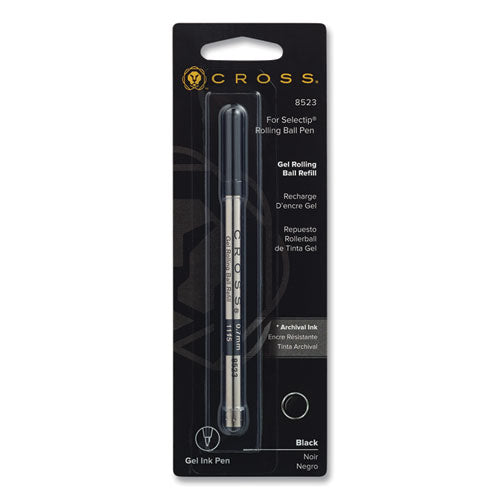 Cross® Refill For Cross Selectip Gel Roller Ball Pens, Medium Conical Tip, Black Ink freeshipping - TVN Wholesale