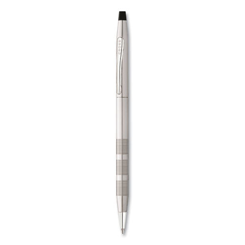 Cross® Classic Century Twist-action Ballpoint Pen, Retractable, Medium 1 Mm, Black Ink, Satin Chrome Barrel freeshipping - TVN Wholesale
