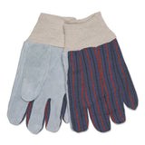 MCR™ Safety 1040 Leather Palm Glove, Gray-white, Large, Dozen freeshipping - TVN Wholesale