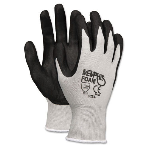 MCR™ Safety Economy Foam Nitrile Gloves, Large, Gray-black, 12 Pairs freeshipping - TVN Wholesale