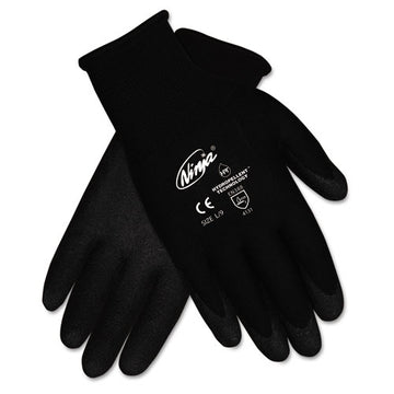 MCR™ Safety Ninja Hpt Pvc Coated Nylon Gloves, Small, Black, Pair freeshipping - TVN Wholesale