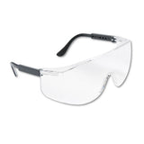 MCR™ Safety Tacoma Wraparound Safety Glasses, Black Frames, Clear Lenses freeshipping - TVN Wholesale
