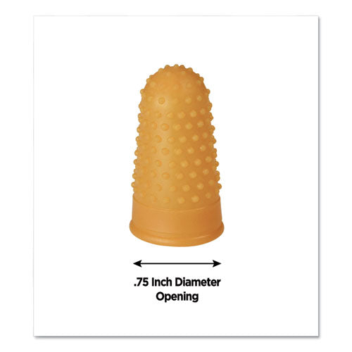 COSCO Fingertip Pads, Size 13, Extra Large, Amber, 12-pack freeshipping - TVN Wholesale
