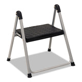 Cosco® Folding Step Stool, 1-step, 200 Lb Capacity, 9.9" Working Height, Platinum-black freeshipping - TVN Wholesale