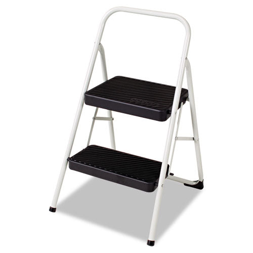 Cosco® 2-step Folding Steel Step Stool, 200 Lb Capacity, 17.38w X 18d X 28.13h, Cool Gray freeshipping - TVN Wholesale