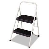 Cosco® 2-step Folding Steel Step Stool, 200 Lb Capacity, 17.38w X 18d X 28.13h, Cool Gray freeshipping - TVN Wholesale