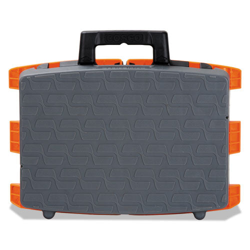 Cosco® Folding Step Stool, 1-step, 300 Lb Capacity, 8.5" Working Height, Orange-gray freeshipping - TVN Wholesale