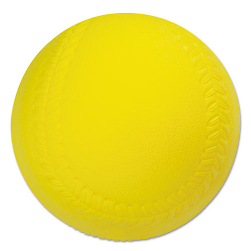Champion Sports Coated Foam Sport Ball, For Soccer, Playground Size, Yellow freeshipping - TVN Wholesale