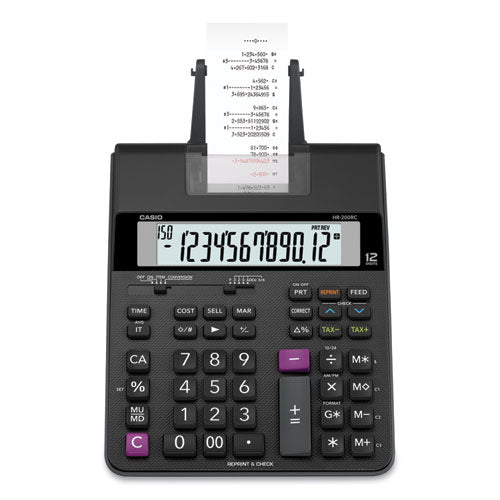Casio® Hr200rc Printing Calculator, Black-red Print, 2.4 Lines-sec freeshipping - TVN Wholesale