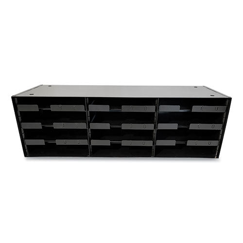 Huron Steel Rack, 12 Sections, 33.5 X 12 X 10.5, Black freeshipping - TVN Wholesale