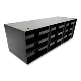 Huron Steel Rack, 12 Sections, 33.5 X 12 X 10.5, Black freeshipping - TVN Wholesale