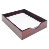 Carver™ Hardwood Stackable Desk Trays, 1 Section, Letter Size Files, 10.25" X 12.5" X 2.5", Mahogany freeshipping - TVN Wholesale