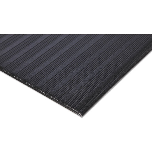 Crown Ribbed Vinyl Anti-fatigue Mat, 24 X 36, Black freeshipping - TVN Wholesale