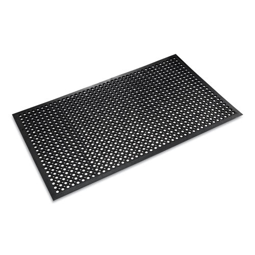 Crown Safewalk-light Drainage Safety Mat, Rubber, 36 X 60, Black freeshipping - TVN Wholesale