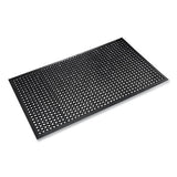 Crown Safewalk-light Drainage Safety Mat, Rubber, 36 X 60, Black freeshipping - TVN Wholesale