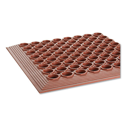 Crown Safewalk-light Heavy-duty Anti-fatigue Mat, Rubber, 36 X 60, Terra Cotta freeshipping - TVN Wholesale