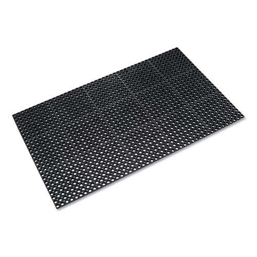 Crown Safewalk Heavy-duty Anti-fatigue Drainage Mat, General Purpose, 36 X 60, Black freeshipping - TVN Wholesale