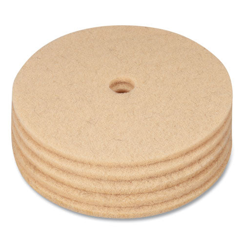Coastwide Professional™ Burnishing Floor Pads, 27" Diameter, Tan, 5-carton freeshipping - TVN Wholesale