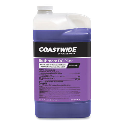 Coastwide Professional™ Bathroom Dc Plus Cleaner And Disinfectant Concentrate For Expressmix, Fresh Scent, 110 Oz Bottle, 2-carton freeshipping - TVN Wholesale
