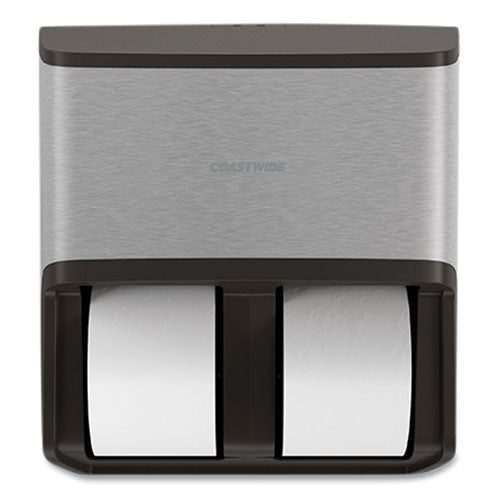 Coastwide Professional™ J-series Quad Bath Tissue Dispenser, 13.52 X 7.51 X 14.66, Black Metallic freeshipping - TVN Wholesale