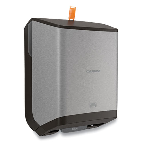 Coastwide Professional™ J-series Auto-cut Hardwound Paper Towel Dispenser, 12.32 X 9.34 X 16.67, Black-metallic freeshipping - TVN Wholesale