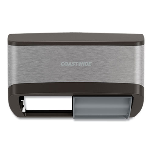 Coastwide Professional™ J-series Duo Bath Tissue Dispenser, 11.49 X 6.9 X 7.55, Black-metallic freeshipping - TVN Wholesale