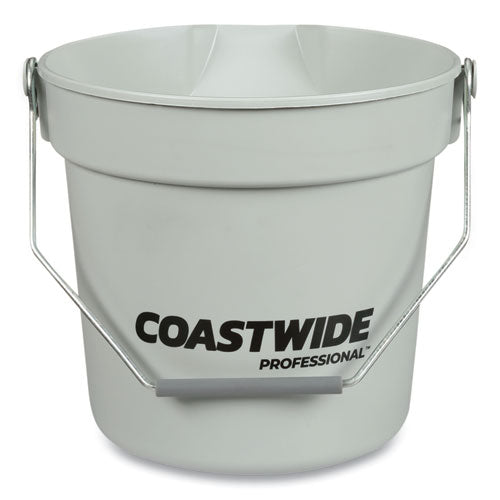 Coastwide Professional™ Plastic Bucket, 10 Qt, Gray freeshipping - TVN Wholesale