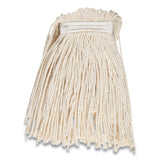 Coastwide Professional™ Cut-end Wet Mop Head, Cotton, #16, 1" Headband, White freeshipping - TVN Wholesale