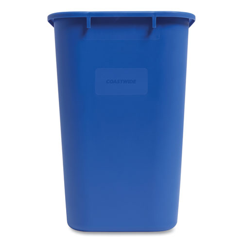 Coastwide Professional™ Open Top Indoor Recycling Container, Plastic, 7 Gal, Blue freeshipping - TVN Wholesale