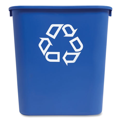 Coastwide Professional™ Open Top Indoor Recycling Container, Plastic, 7 Gal, Blue freeshipping - TVN Wholesale