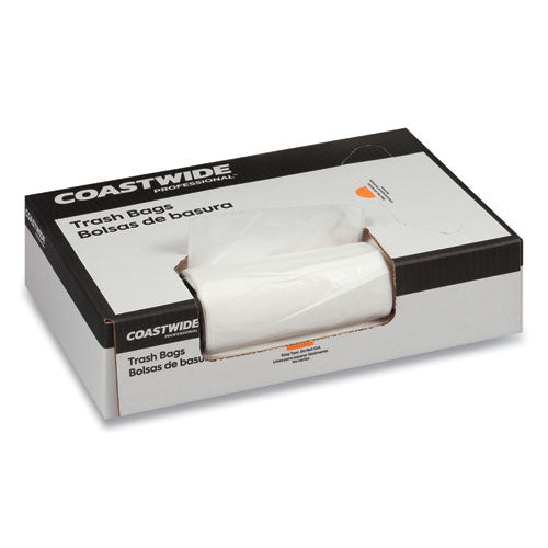 Coastwide Professional™ Accufit Linear Low-density Can Liners, 32 Gal, 0.9 Mil, 33" X 44", Clear, 100-carton freeshipping - TVN Wholesale