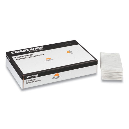 Coastwide Professional™ Linear Low-density Can Liners, 33 Gal, 0.9 Mil, 33" X 39", Clear, 150-carton freeshipping - TVN Wholesale