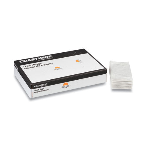 Coastwide Professional™ Linear Low-density Can Liners, 45 Gal, 1.5 Mil, 40" X 46", Clear, 100-carton freeshipping - TVN Wholesale