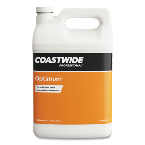 Coastwide Professional™ Optimum Floor Finish, Unscented, 3.78 L, 4-carton freeshipping - TVN Wholesale