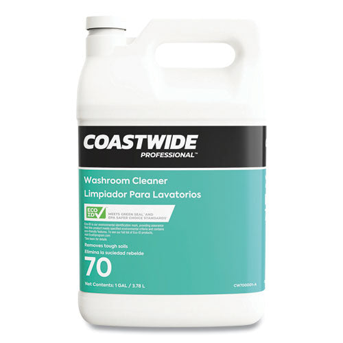 Coastwide Professional™ Washroom Cleaner 70 Eco-id Concentrate, Fresh Citrus Scent, 3.78 L Bottle, 4-carton freeshipping - TVN Wholesale