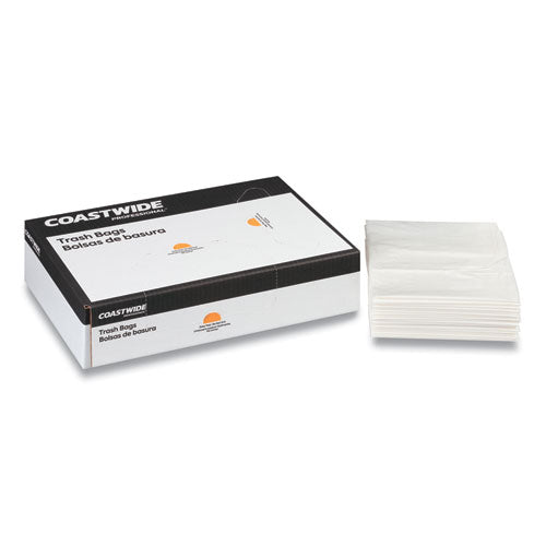 Coastwide Professional™ Linear Low-density Can Liners, 60 Gal, 1.5 Mil, 38" X 58", Clear, 100-carton freeshipping - TVN Wholesale