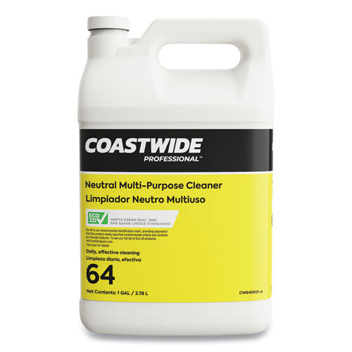 Coastwide Professional™ Neutral Multi-purpose Cleaner 64 Eco-id Concentrate, Citrus Scent, 1 Gal Bottle, 4-carton freeshipping - TVN Wholesale