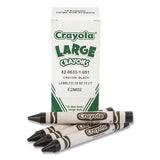 Crayola® Large Crayons, Black, 12-box freeshipping - TVN Wholesale