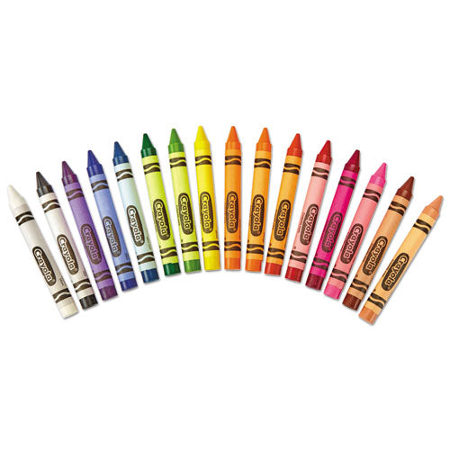 Crayola® Large Crayons, Lift Lid Box, 16 Colors-box freeshipping - TVN Wholesale