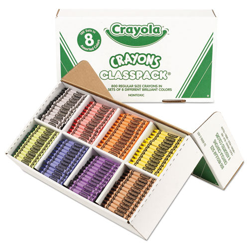 Crayola® Classpack Regular Crayons, 8 Colors, 800-box freeshipping - TVN Wholesale