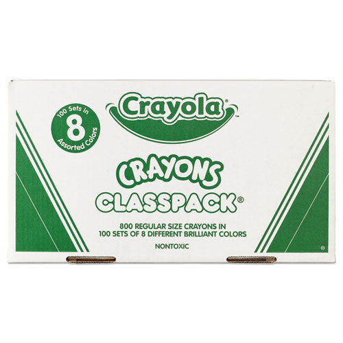 Crayola® Classpack Regular Crayons, 8 Colors, 800-box freeshipping - TVN Wholesale